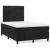 Pat box spring cu saltea, negru, 120x200 cm, catifea GartenMobel Dekor