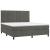 Pat box spring cu saltea, gri închis, 180x200 cm, catifea GartenMobel Dekor