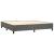Pat box spring cu saltea, gri închis, 200x200 cm, catifea GartenMobel Dekor