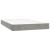 Pat box spring cu saltea, gri deschis, 120x200 cm, catifea  GartenMobel Dekor