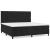 Pat box spring cu saltea, negru, 200x200 cm, catifea GartenMobel Dekor
