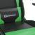 Scaun de gaming cu suport picioare negru/verde, piele ecologică GartenMobel Dekor