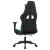 Scaun de gaming cu suport picioare negru/verde, piele ecologică GartenMobel Dekor