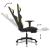 Scaun de gaming cu suport picioare, negru/verde deschis, textil GartenMobel Dekor