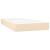 Pat box spring cu saltea, crem, 80x200 cm, textil GartenMobel Dekor