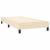 Pat box spring cu saltea, crem, 80x200 cm, textil GartenMobel Dekor