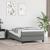 Pat box spring cu saltea, gri închis, 90x190 cm, textil GartenMobel Dekor