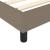 Pat box spring cu saltea, gri taupe, 90x190 cm, textil GartenMobel Dekor