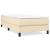 Pat box spring cu saltea, crem, 90x190 cm, textil GartenMobel Dekor