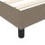 Pat box spring cu saltea, gri taupe, 90x200 cm, textil GartenMobel Dekor