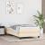 Pat box spring cu saltea, crem, 100x200 cm, textil GartenMobel Dekor