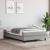 Pat box spring cu saltea, gri deschis, 120x200 cm, textil GartenMobel Dekor