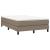 Pat box spring cu saltea, gri taupe, 120x200 cm, textil GartenMobel Dekor