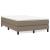 Pat box spring cu saltea, gri taupe, 120x200 cm, textil GartenMobel Dekor