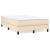 Pat box spring cu saltea, crem, 120x200 cm, textil GartenMobel Dekor