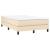 Pat box spring cu saltea, crem, 120x200 cm, textil GartenMobel Dekor