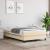 Pat box spring cu saltea, crem, 120x200 cm, textil GartenMobel Dekor