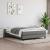Pat box spring cu saltea, gri închis, 140x190 cm, textil GartenMobel Dekor