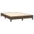 Pat box spring cu saltea, maro închis, 140x200 cm, textil GartenMobel Dekor