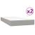 Pat box spring cu saltea, gri deschis, 200x200 cm, textil GartenMobel Dekor