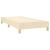 Pat box spring cu saltea, crem, 80x200 cm, textil GartenMobel Dekor
