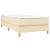 Pat box spring cu saltea, crem, 80x200 cm, textil GartenMobel Dekor
