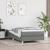 Pat box spring cu saltea, gri închis, 90x190 cm, textil GartenMobel Dekor