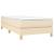 Pat box spring cu saltea, crem, 90x190 cm, textil GartenMobel Dekor