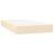 Pat box spring cu saltea, crem, 90x190 cm, textil GartenMobel Dekor