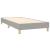 Pat box spring cu saltea, gri deschis, 90x200 cm, textil GartenMobel Dekor