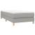 Pat box spring cu saltea, gri deschis, 90x200 cm, textil GartenMobel Dekor