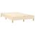 Pat box spring cu saltea, crem, 120x200 cm, textil GartenMobel Dekor