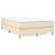 Pat box spring cu saltea, crem, 120x200 cm, textil GartenMobel Dekor