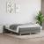 Pat box spring cu saltea, gri închis, 140x190 cm, textil GartenMobel Dekor