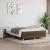 Pat box spring cu saltea, maro închis, 140x200 cm, textil GartenMobel Dekor
