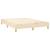 Pat box spring cu saltea, crem, 140x200 cm, textil GartenMobel Dekor
