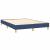Pat continental cu saltea, albastru, 140x200cm, material textil GartenMobel Dekor