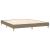 Pat box spring cu saltea, gri taupe, 160x200 cm material textil GartenMobel Dekor