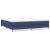 Pat box spring cu saltea, albastru, 200x200 cm, textil GartenMobel Dekor