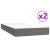 Pat box spring cu saltea, gri, 200x200 cm, piele ecologică GartenMobel Dekor