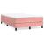 Pat box spring cu saltea, roz, 120x200 cm, catifea GartenMobel Dekor