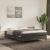 Pat box spring cu saltea, gri închis, 140x190 cm, catifea GartenMobel Dekor