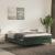 Pat box spring cu saltea, verde închis, 140x200 cm, catifea GartenMobel Dekor