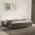 Pat box spring cu saltea, gri închis, 180x200 cm, catifea GartenMobel Dekor