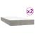 Pat box spring cu saltea, gri deschis, 200x200 cm, catifea GartenMobel Dekor