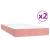 Pat box spring cu saltea, roz, 200x200 cm, catifea GartenMobel Dekor