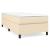 Pat box spring cu saltea, crem, 80x200 cm, textil GartenMobel Dekor