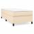 Pat box spring cu saltea, crem, 90x190 cm, textil GartenMobel Dekor