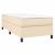 Pat box spring cu saltea, crem, 90x190 cm, textil GartenMobel Dekor