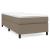 Pat box spring cu saltea, gri taupe, 90x200 cm, textil GartenMobel Dekor